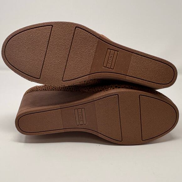 TOMS Women's Kala Desert Wedge Mini Cheetah Suede Bootie Size 8 NEW - Picture 9 of 10